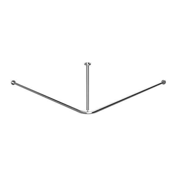 BEMETA ZUHANY Zuhanyfüggöny tartó, sarok kivitel, átm:25mm, 1 400x500x1 400mm, inox/polírozott