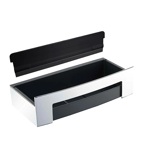BEMETA CYTRO Szappantartó vízlehúzó szilikon betéttel, ABS tálcával, 225x63x115mm, polírozott