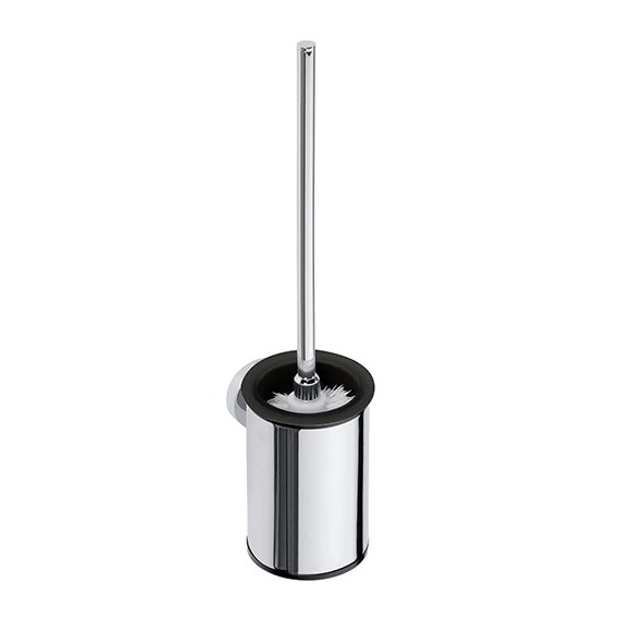 BEMETA OMEGA Fali WC kefetartó, fehér kefe, 95x385x120mm, króm