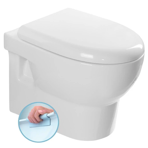 AQUALINE ABSOLUT RIMLESS fali WC, 35x50cm