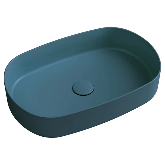 INFINITY OVAL kerámiamosdó, 55x36cm, zöld