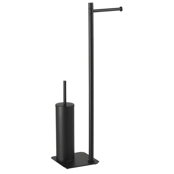 ARTU álló WC papír és kefe tartó, 670mm, matt fekete