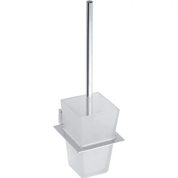 BEMETA PLAZA WC kefetartó, fehér kefével, 115x360x150mm, króm