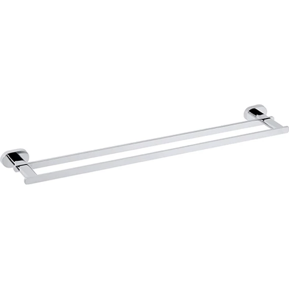 BEMETA OVAL Dupla törölközőtartó, 650x30x110mm, króm