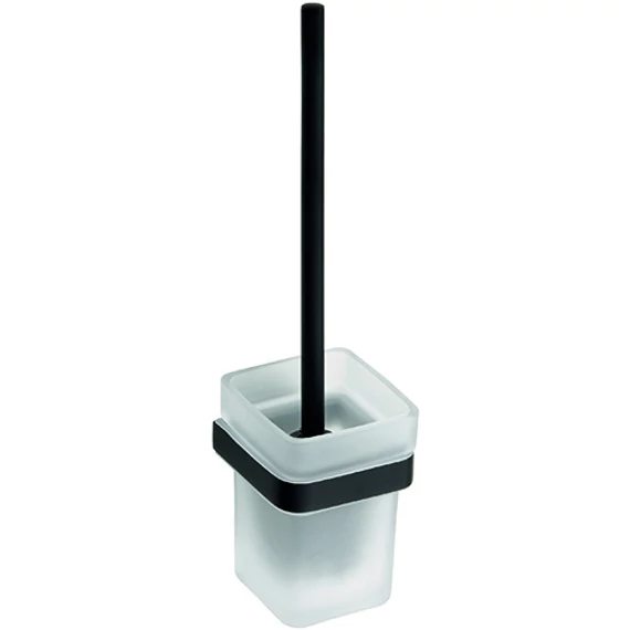 BEMETA NERO WC kefetartó, fekete kefével, 93x385x127mm, fekete