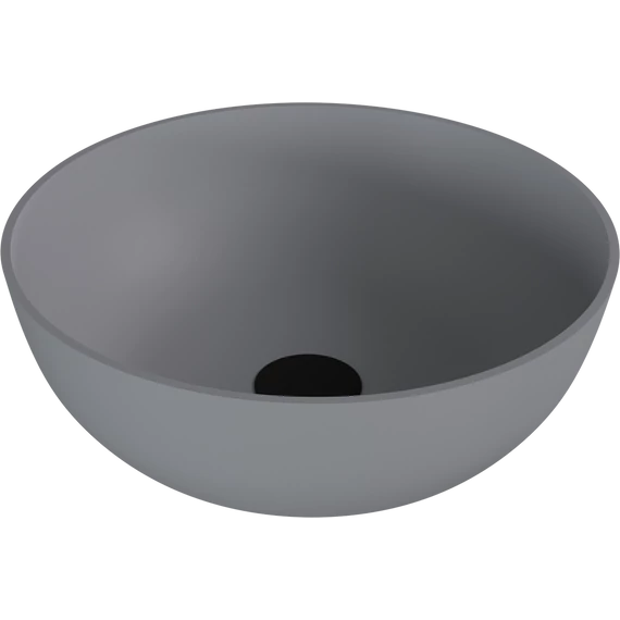 BANERA ROUND öntöttmárvány mosdó, átm:39cm, matt szürke