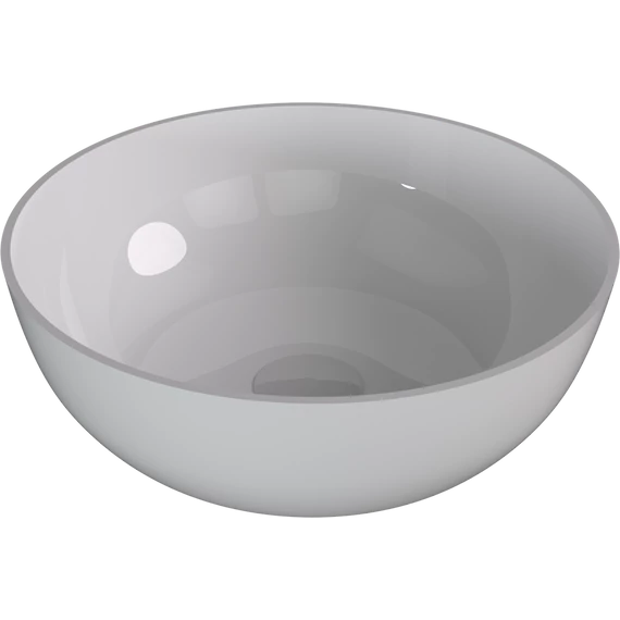 BANERA ROUND öntöttmárvány mosdó, átm:39cm, fehér