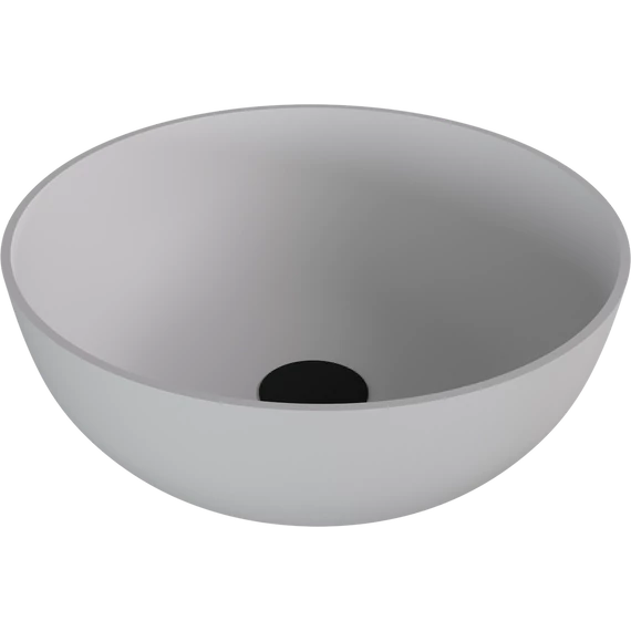 BANERA ROUND öntöttmárvány mosdó, átm:39cm, matt fehér
