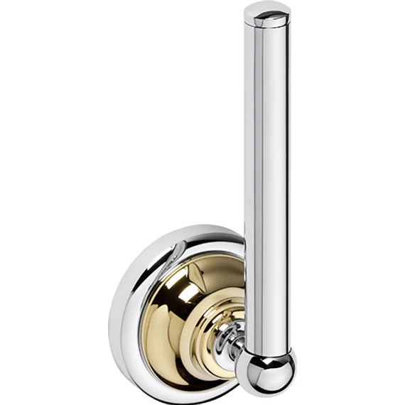 BEMETA RETRO Tartalék WC papírtartó, 65x170x65mm, arany/króm