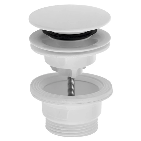 BRUCKNER klik-klak mosdólefolyó, túlfolyó nélküli, 5/4“, 4-45mm, ABS/fehér