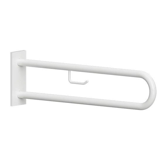 BEMETA HELP Kapaszkodó, U-típus, takaróval, WC papírtartóval, 750mm, fehér