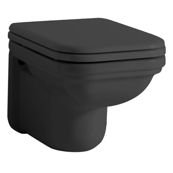 KERASAN WALDORF Fali WC, 37x33,5x55cm, matt fekete