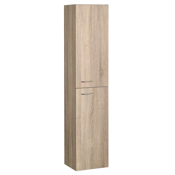 AQUALINE ZOJA/KERAMIA FRESH állószekrény, balos/jobbos, 30x140x25cm, platina tölgy