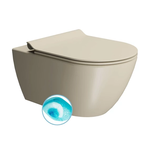 GSI PURA fali WC, SWIRLFLUSH, 55x36 cm matt krétafehér
