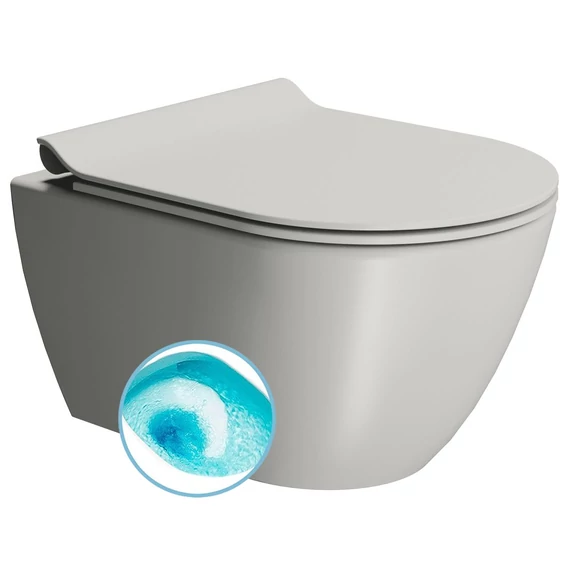 GSI PURA fali WC, Swirlflush, 36x50cm, duál matt cement