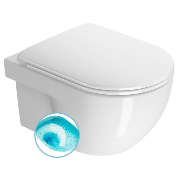 GSI CITY PRO fali WC, Swirlflush, ExtraGlaze, 35x52cm