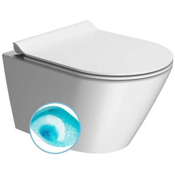 GSI KUBE X SWIRLFLUSH fali WC, 36x50cm, dual-matt fehér