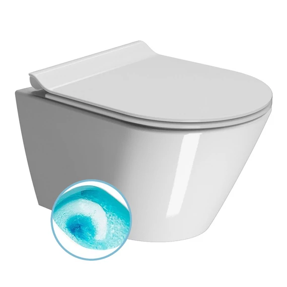 GSI KUBE X SWIRLFLUSH fali WC, ExtraGlaze, 50x36cm