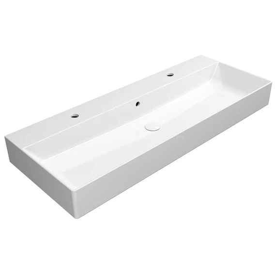GSI KUBE X kerámiamosdó, 2 furattal, 120x47cm, ExtraGlaze