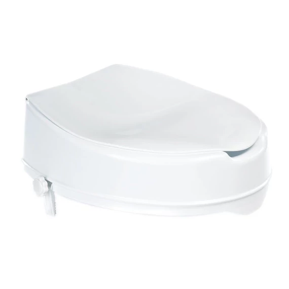 RIDDER Magasított WC-ülőke, kapaszkodó nélkül, 10cm, fehér