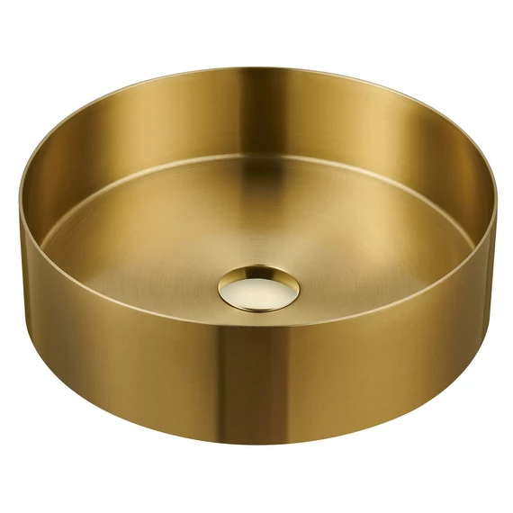 AURUM mosdó klik-klak lefolyóval, 38cm, arany