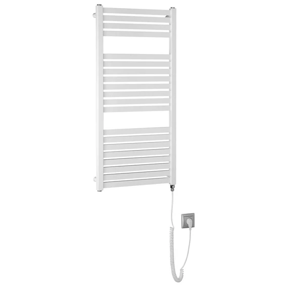 AQUALINE TONDI-E elektromos fürdőszobai radiátor, 450x970mm, 300W, fehér