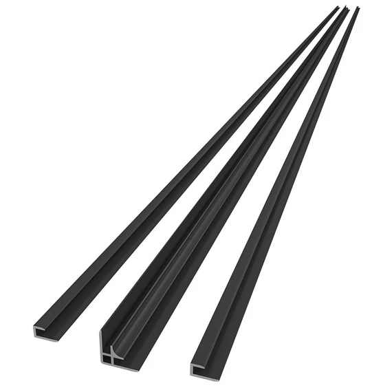 DENIPAN sarokprofil szett, 2100mm, matt fekete