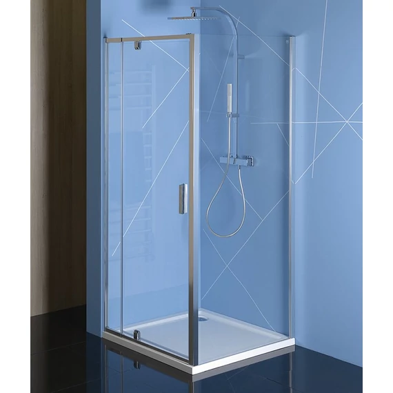 POLYSAN EASY LINE nyílóajtó oldalfallal, 800-900x900mm, transzparent üveg