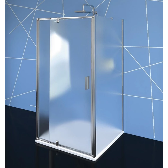 POLYSAN EASY LINE nyílóajtó 2 oldalfallal, 2 merevítővel, 900-1000x1000mm, BRICK üveg