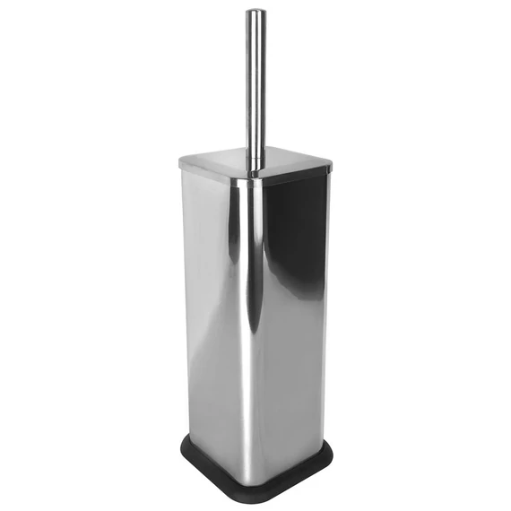 AQUALINE SIMPLE LINE szögletes WC-kefe, fényes inox