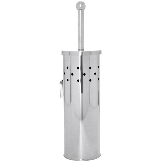 AQUALINE SIMPLE LINE fali WC-kefe, átm:100x380mm, fényes inox