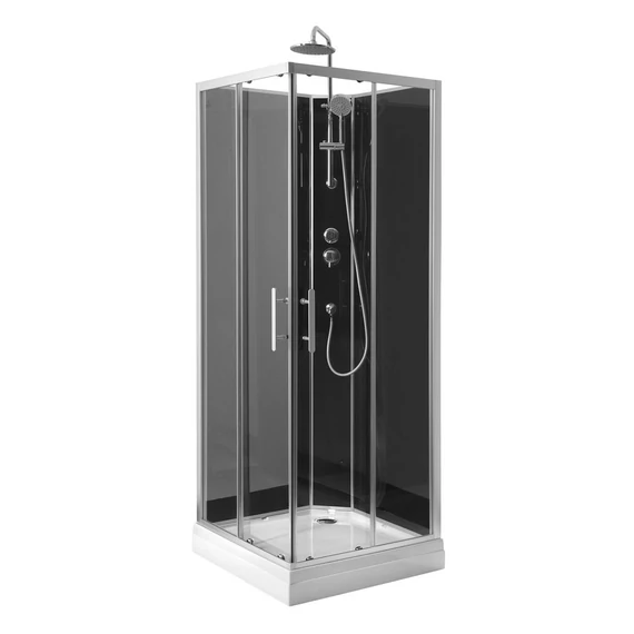 AQUALINE GRANVIK szögletes zuhanykabin, 800x800x2180mm, transzparent üveg