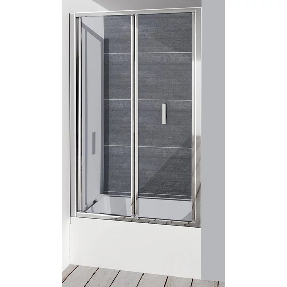 POLYSAN DEEP zuhanyajtó kádperemre, 1000x1650mm, transzparent üveg
