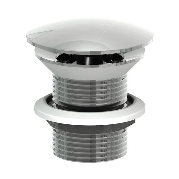 MINIMAL nem zárható leeresztő, túlfolyó nélküli mosdókhoz, 1’’1/4, inox