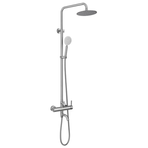 MINIMAL zuhanyoszlop kádtöltő csapteleppel, inox