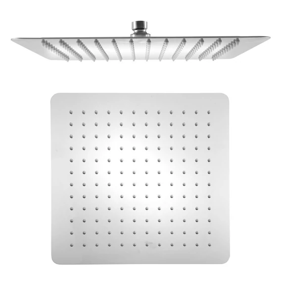 SLIM fejzuhany, szögletes, 300x300mm, inox