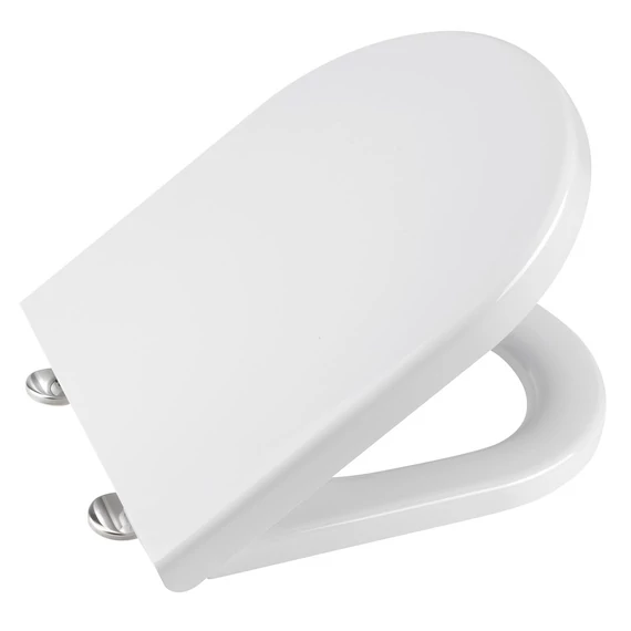 GSI NORM soft close WC-ülőke, duroplast, fehér/króm