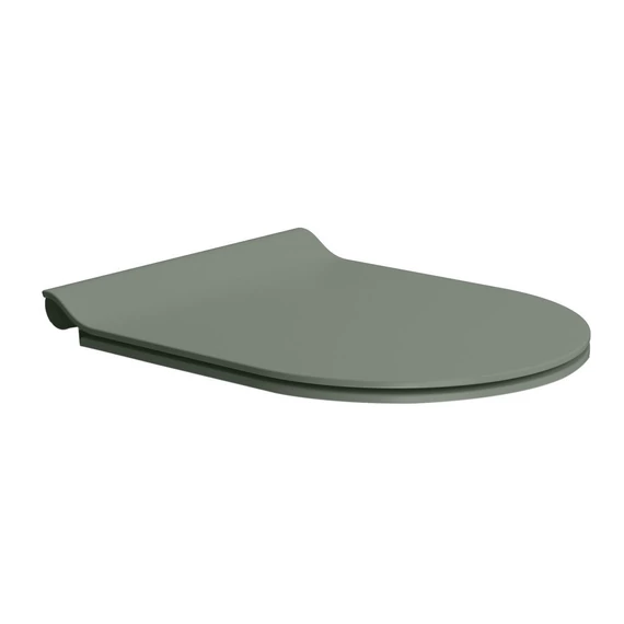 GSI SLIM soft close WC-ülőke, matt agave/króm