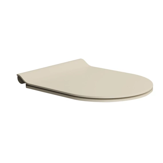 GSI SLIM soft close WC-ülőke, króm/kréta fehér