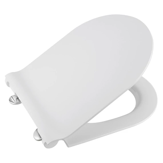 GSI NORM SLIM soft close WC-ülőke, duroplast, fehér/króm