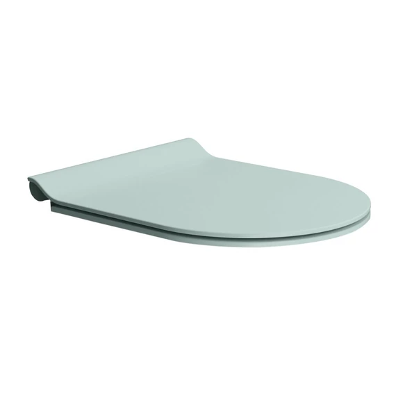 GSI SLIM soft close WC-ülőke, matt jégkék/króm