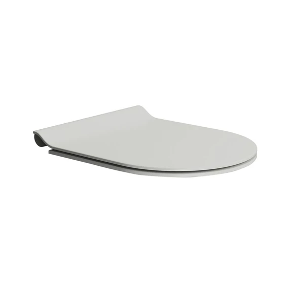 GSI SLIM soft close WC-ülőke, matt szürke/króm