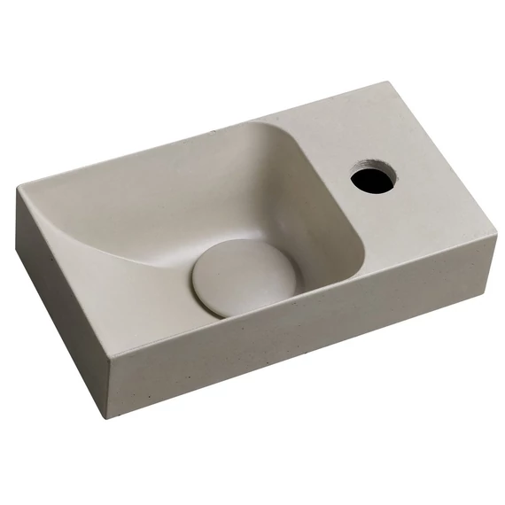 PICCOLINO betonmosdó, 30,8x10x17cm, jobbos, homok