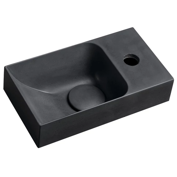 PICCOLINO betonmosdó, 30,8x10x17cm, jobbos, antracit