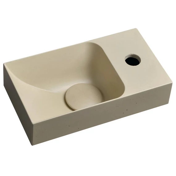 PICCOLINO betonmosdó, 30,8x10x17cm, jobbos, sárga