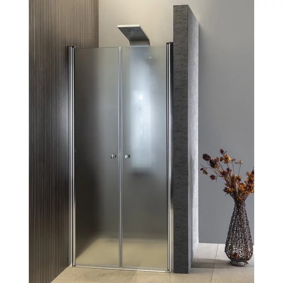 AQUALINE PILOT duplaszárnyas nyílóajtó, 900mm, matt üveg