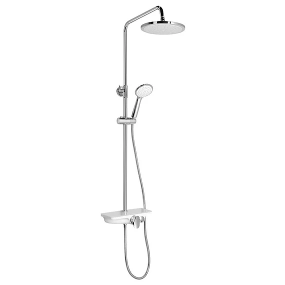 AQUALINE MARCO zuhanyoszlop zuhanyszettel, 800-1150mm, fehér