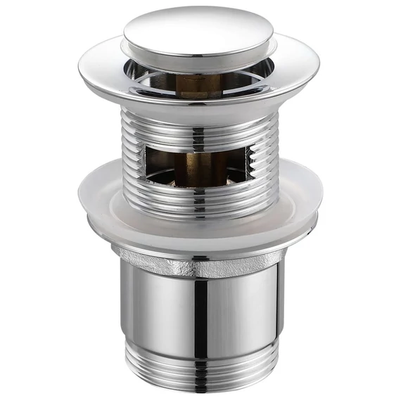 AQUALINE klik-klak mosdólefolyó, kis dugóval, 5/4“, 25-45mm, réz/króm