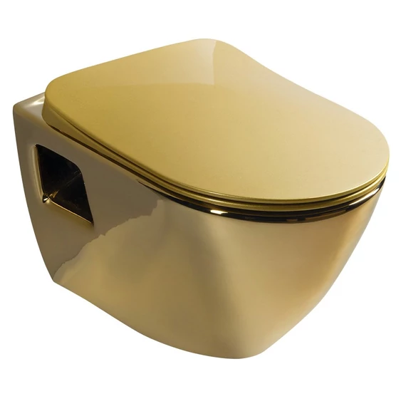 CREAVIT PAULA fali WC, 35,5x50cm, arany