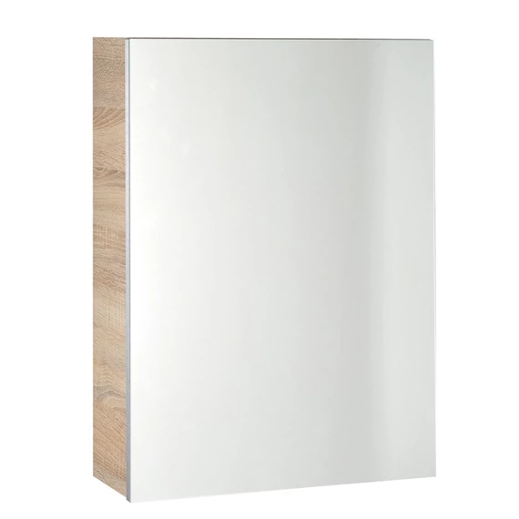 AQUALINE VEGA tükrösszekrény, 50x70x18cm, platinatölgy